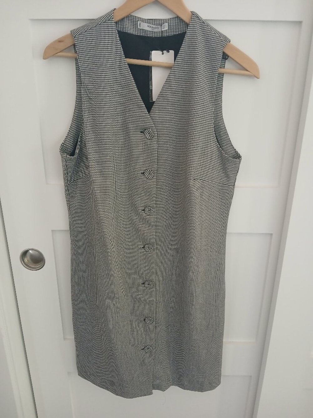 Mango Women's Houndstooth  dress Size 8
